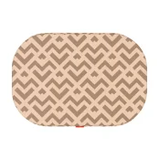 Лежанка Waudog Relax для собак, малюнок "Трикутники", зі змінним чохлом , L, ширина 100 см, довжина 70 см