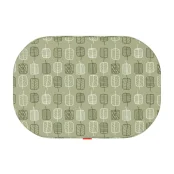 Лежанка Waudog Relax для собак, малюнок "Зелене листя", зі змінним чохлом , L, ширина 100 см, довжина 70 см