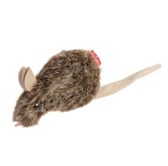 Игрушка GIGwi Catnip Мишка для кошек, з кошачей мятой, искусственный мех, 10 см