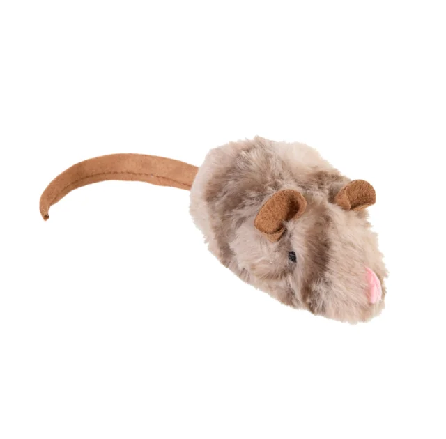 Игрушка GiGwi Melody chaser Мышка с электронным чипом для кошек, искусственный мех, 9 см