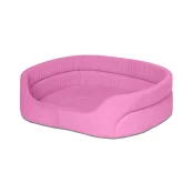 Лежанка Теремок для тварин , S, ширина 34 см, Д 45 см, висота 14 см, рожевий