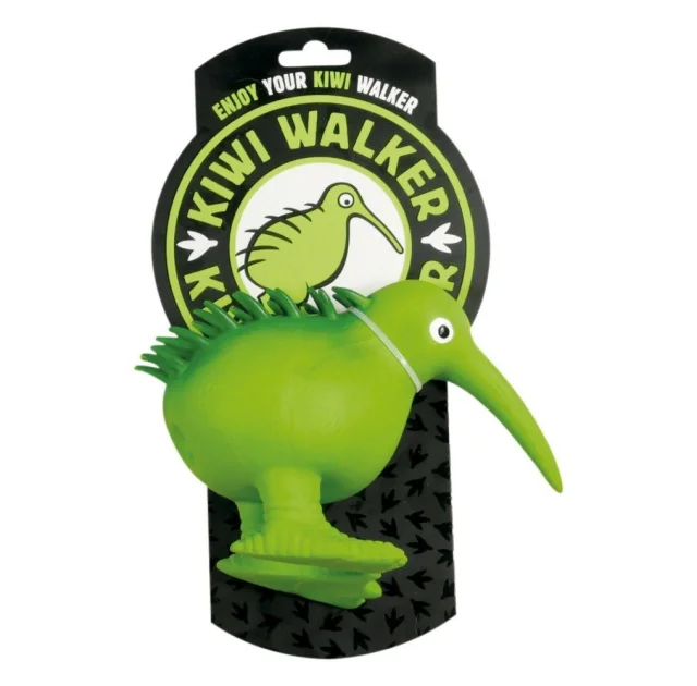Игрушка Kiwi Walker Птица киви для собак, зеленая, 15.5 см