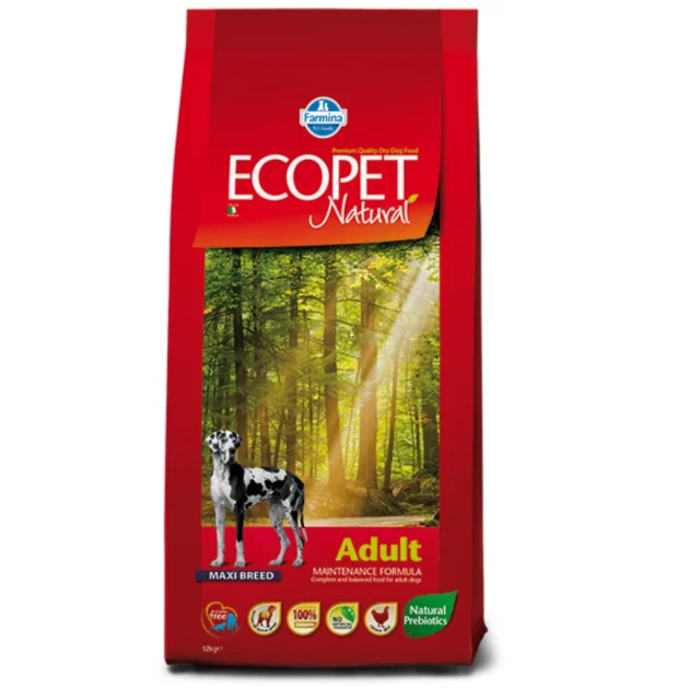 Сухой корм Farmina Ecopet Natural Adult Maxi для взрослых собак больших пород, с курицей, 12 кг