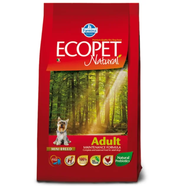 Сухой корм Farmina Ecopet Natural Adult Mini для взрослых собак малых пород, с курицей, 2.5 кг