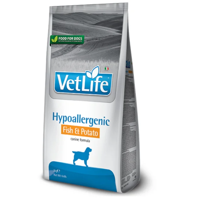 Сухой корм Farmina Vet Life Hypoallergenic Fish&Potato для собак, диетическое питание при пищевой аллергии, 12 кг