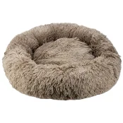 Лежак Пончик Пухнастики для тварин, 55×55 см, капучино