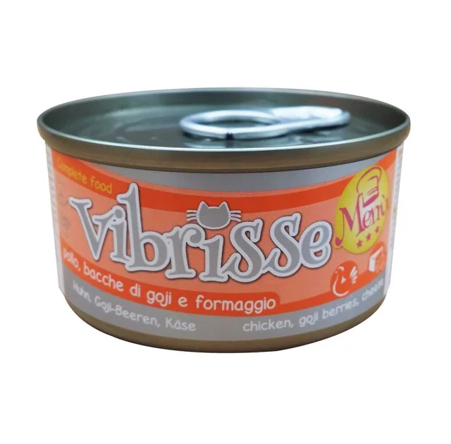 Консерва Croci Vibrisse Menu для кошек, курица с ягодами годжи в творожном соусе, 70 г
