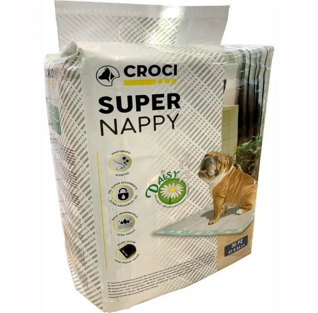 Пеленки Croci Дейзи для собак с ароматом ромашки, 30 шт