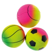 Іграшка Tatrapet Dental Fun для собак, м'який, гумовий м'ячик, веселка, 6 см