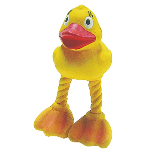 Игрушка Tatrapet Toys Fun для собак, латексная утка с пищалкой, 16 см