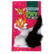 Іграшка Tatrapet Caty funny для котів, плюшеві мишки 6 см, 2 шт, біла-чорна