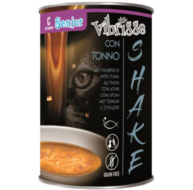 Влажный корм Croci Vibrisse Shake Senior для кошек, тунец + Vit-C 3, 135 г