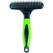 Расческа-грабли двухрядные Tatrapet Expert для собак и кошек, 11.5×16.5 см