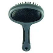 Щітка двостороння Tatrapet Dog Salon для собак силіконова, 3×18 см