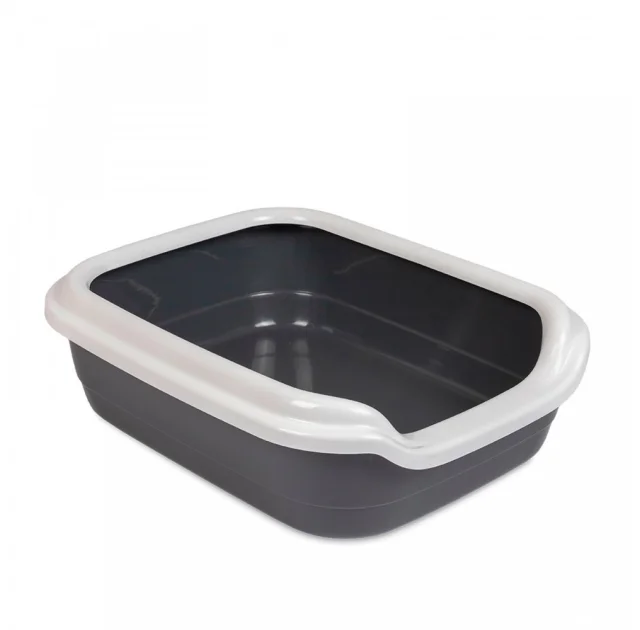 Туалет Природа Comfort L для кошек, серый, 49×39×15 см