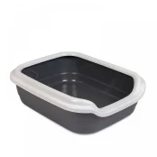 Туалет Природа Comfort M для кошек, серый, 41×30×13.5 см