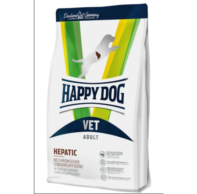 Сухой корм Happy Dog Vet Diet Hepatic для взрослых собак при печеночной недостаточности, 4 кг