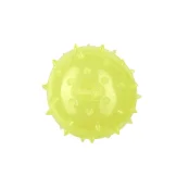 Мяч шипованный AnimAll Fun с пищалкой для собак, 75 мм, желтый