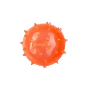 Мяч шипованный AnimAll Fun с пищалкой для собак, 65 мм, оранжевый.