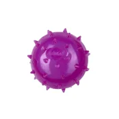 Мяч шипованный AnimAll Fun с пищалкой для собак, 65 мм фиолетовый