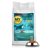 Полнорационный сухой корм Мой чемпион, "Мясной микс", для собак, 12 кг