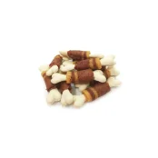 Лакомство Селянські Смаколики для собак, кальциевые косточки с уткой, 7 см, 500 г