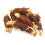 Лакомство Селянські Смаколики для собак, ломтики минтая с уткой, 6-8 см, 500 г