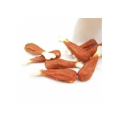 Лакомство Селянські Смаколики для собак, кальциевая косточка с курицей,  8-9 см, 500 г