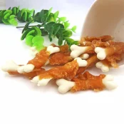 Лакомство Селянські Смаколики для собак, кальциевые косточки с курицей, 7 см, 500 г