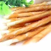 Лакомство Селянські Смаколики для собак, куриные бисквитные палочки, винтовые,  8-8.5 см, 500 г