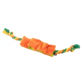 М'яка іграшка Agility для собак, канат-шелестун, 43 см, помаранчевий
