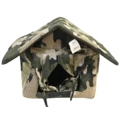 Будка Гранд-Шериф №3 для собак, со шторкой, 66×52×45 см