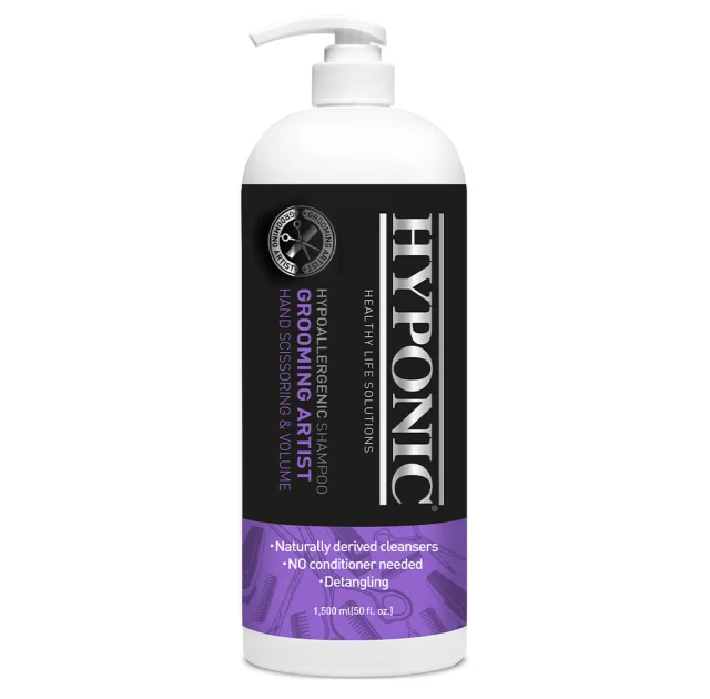Шампунь Hyponic Grooming Artist для котів та собак, для ручної стрижки та об'єму, 1.5 л