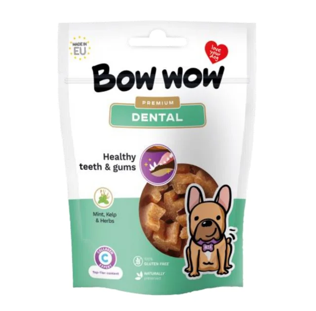 Ласощі Bow wow Dental снеки для собак, здорові зуби та ясна, 60 г, 15 шт