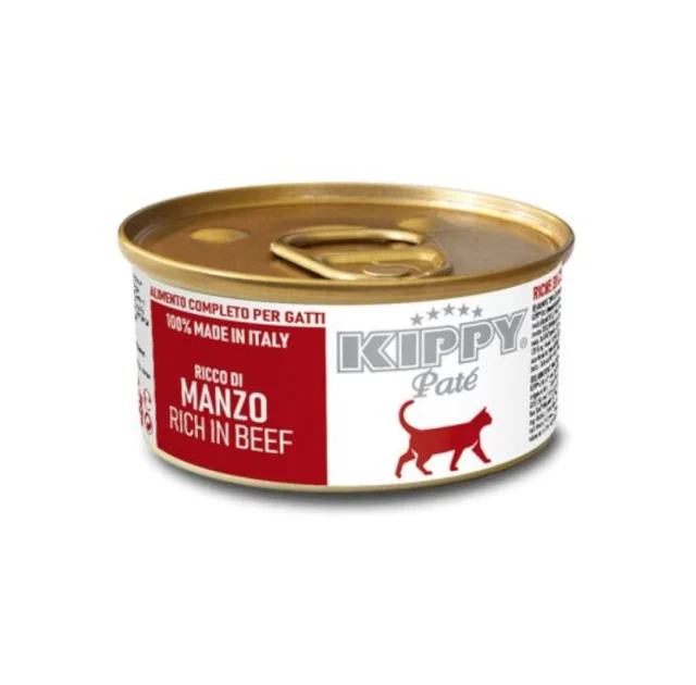Консерви Kippy Pate для дорослих котів, паштет з яловичиною, 85 г