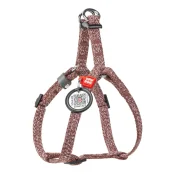 Шлея Waudog Re-cotton с QR паспортом для кошек/собак, хлопок, пластик, XS, ширина: 10 мм, охват: 28-40 см, коричневый