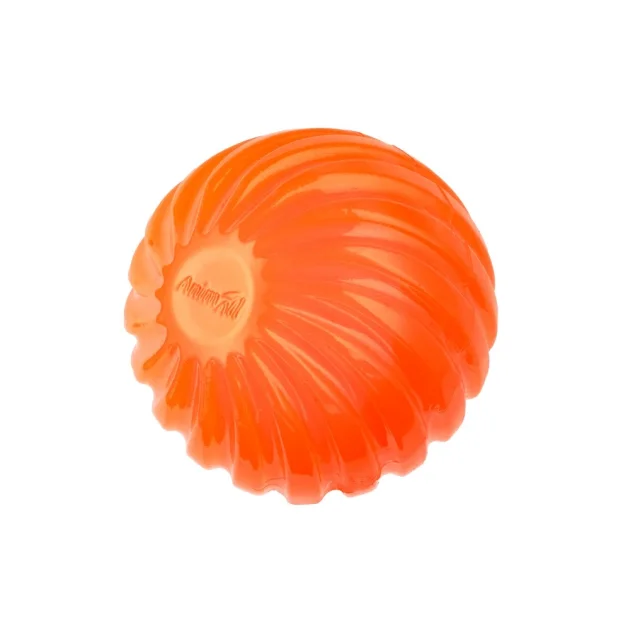 Игрушка AnimAll Fun мяч волна с пищалкой, для собак и кошек, 65 мм, оранжевый