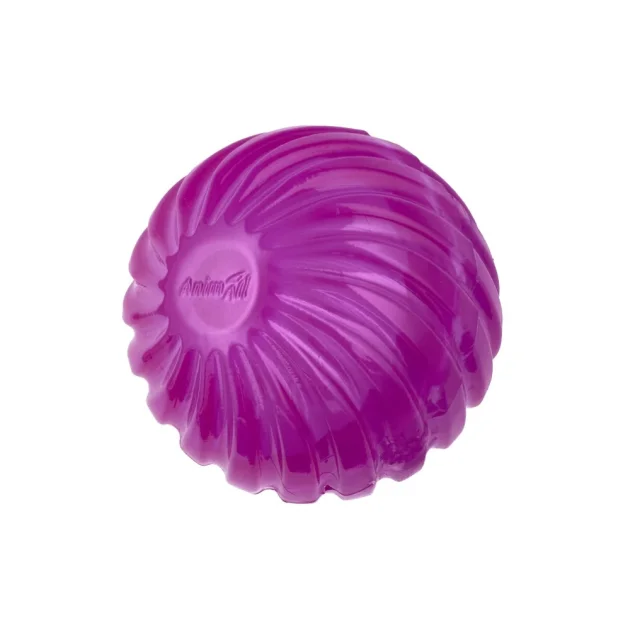 Игрушка AnimAll Fun мяч волна с пищалкой, для собак и кошек, 65 мм, фиолетовый