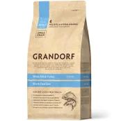 Сухой корм Grandorf White Fish & Turkey Skin & Coat Care для взрослых кошек для кожи и шерсти, белая рыба с индейкой, 400 г