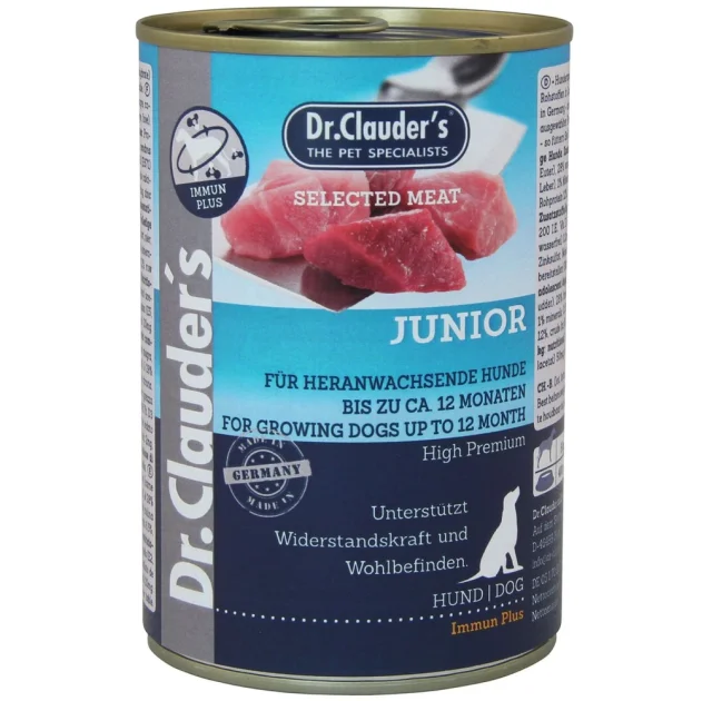 Вологий корм Dr.Clauder’s Selected Meat Junior для цуценят, 400 г