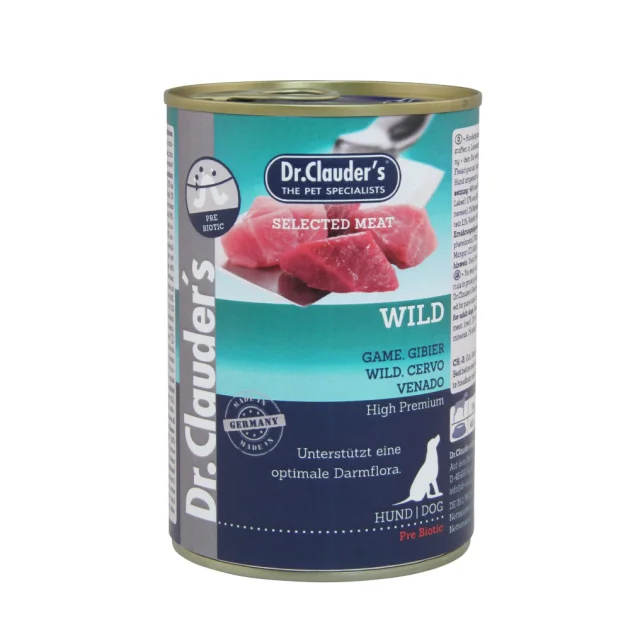 Вологий корм Dr.Clauder’s Selected Wild Game для собак, дичина та качка, 400 г