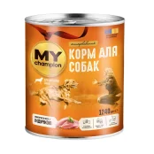 Вологий корм Мій чемпіон для собак, шматочки з індичкою, 1240 г
