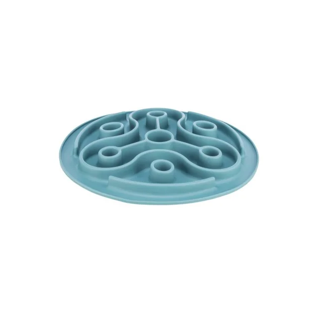 Миска для медленного кормления Trixie Slow Feed, для собак, 28 см, голубая