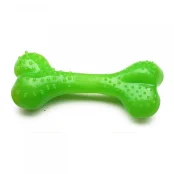 Іграшка Comfy Mint Dental Bone для собак, кістка з виступами, пластикова, зелена, 8.5 см