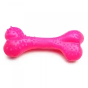 Іграшка Comfy Mint Dental Bone для собак, кістка з виступами, пластикова, рожева, 8.5 см