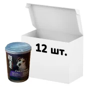 Упаковка консервів AnimAll для собак, консоме з качкою, курячим серцем і курячим жовтком, 375 г, 12 штук