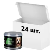 Упаковка консервів AnimAll для собак, з кролем та кролячою печінкою, 195 г, 24 штуки
