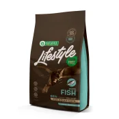 Сухой беззерновой корм Nature's Protection Lifestyle Grain Free Fish Adult Cat для взрослых кошек, с белой рыбой, 1.5 кг