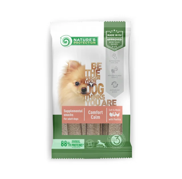 Ласощі Nature's Protection Lifestyle Healthy Comfort Calm для собак, з м'ясом птиці, 160 г