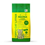 Соєвий наповнювач Хвостик для котячого туалету, без аромату, 3 кг